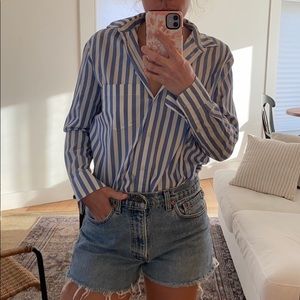 Madewell stripe button down shirt